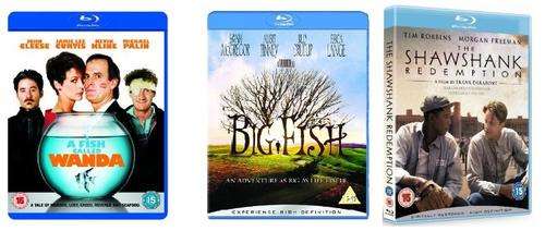 3 x Classics Collection (A Fish Called Wanda / Big Fish / The Shawshank Redemption) [Blu-ray]